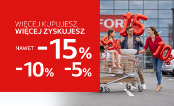 Więcej kupujesz, więcej zyskujesz. Nawet -15% rabatu.