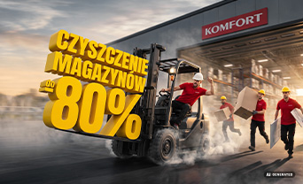 Czyszczenie magazynów do -80%